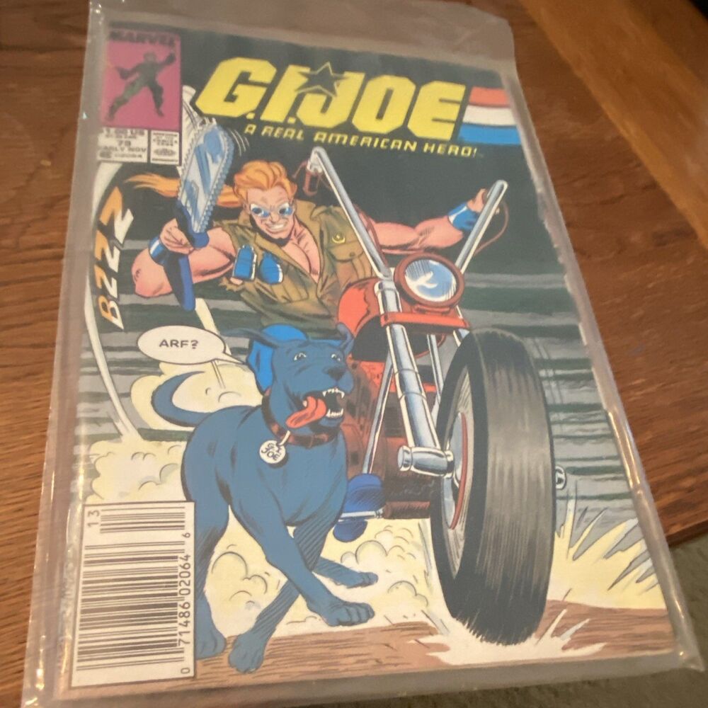 G.I. JOE MARVEL COMIC BOOK #79 VERYGOOD 1988 VINTAGE COLLECTOR PLASTIC PROTECTOR